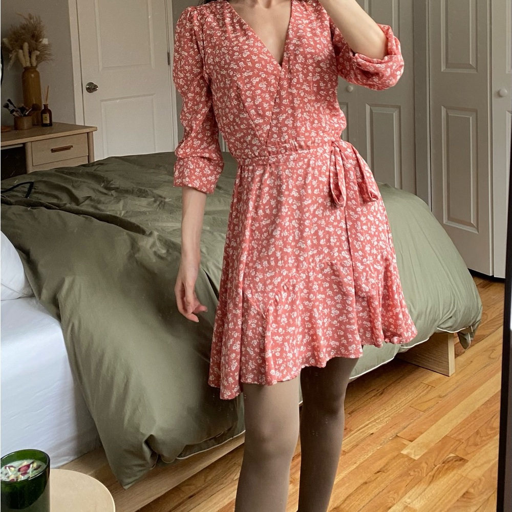 Spring Dress - Floral Pink Dress